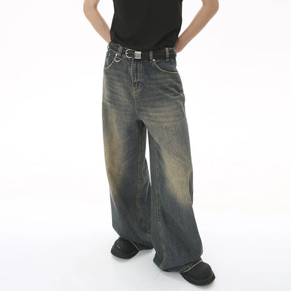 Washed Loose Fit Denim Jeans