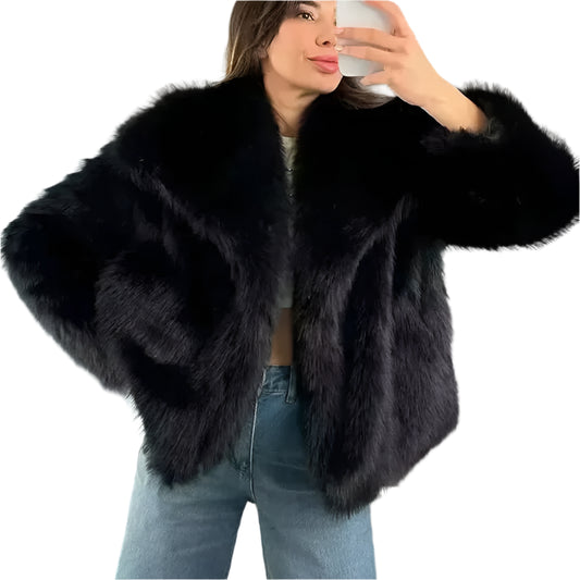 Plush Faux Fur Coat (2024)