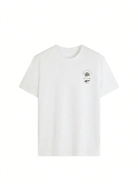 Cotton California Coconut Palm Tee