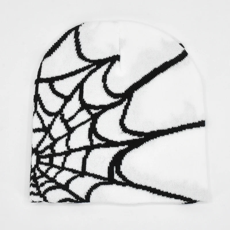 Acrylic Y2K Spider Pattern Beanie (2022)