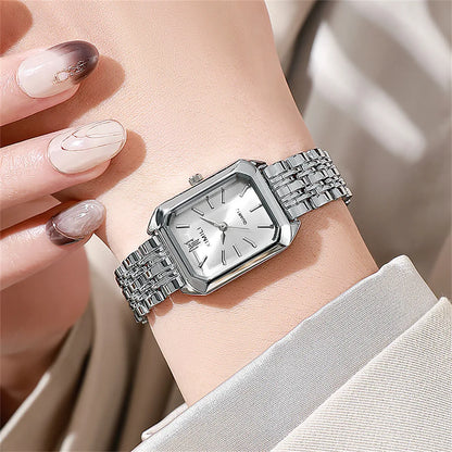 Luxe Square Watch - Gold Alloy Strap (2025)
