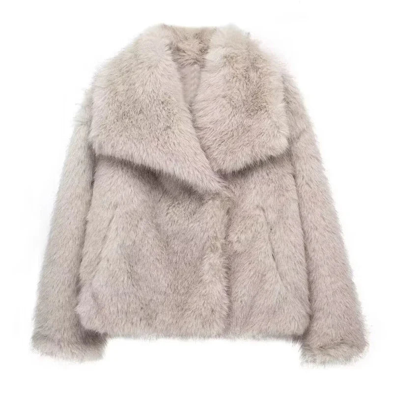 Plush Faux Fur Coat (2024)