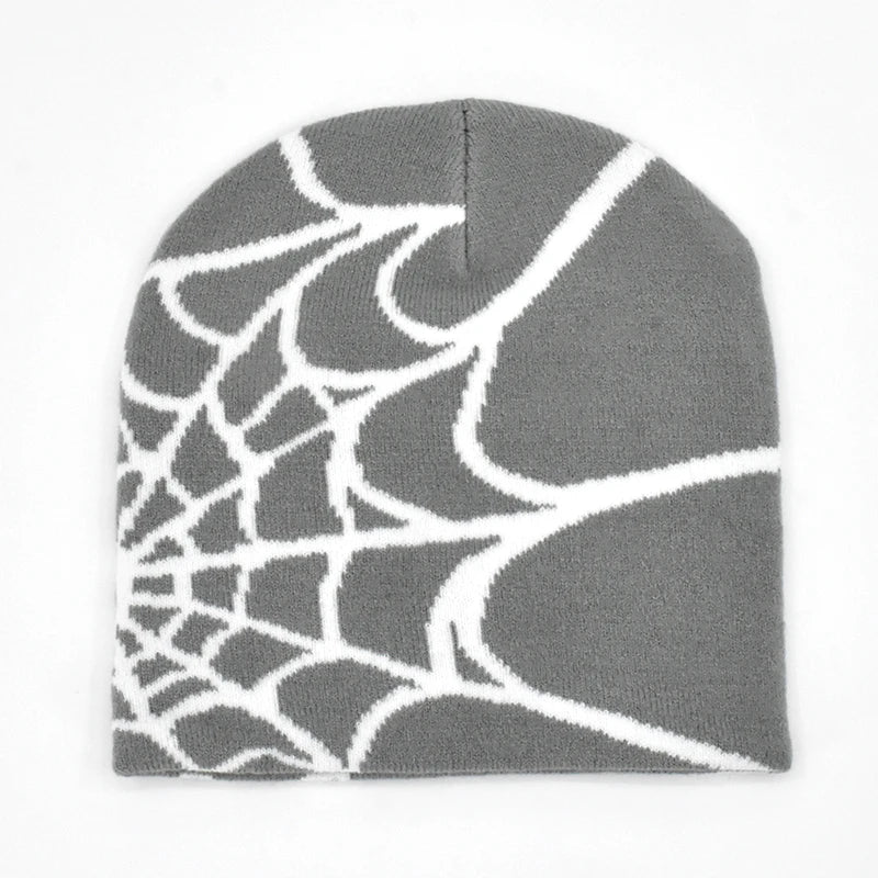 Acrylic Y2K Spider Pattern Beanie (2022)