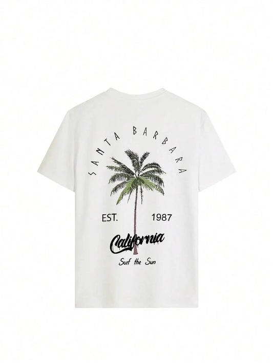 Cotton California Coconut Palm Tee