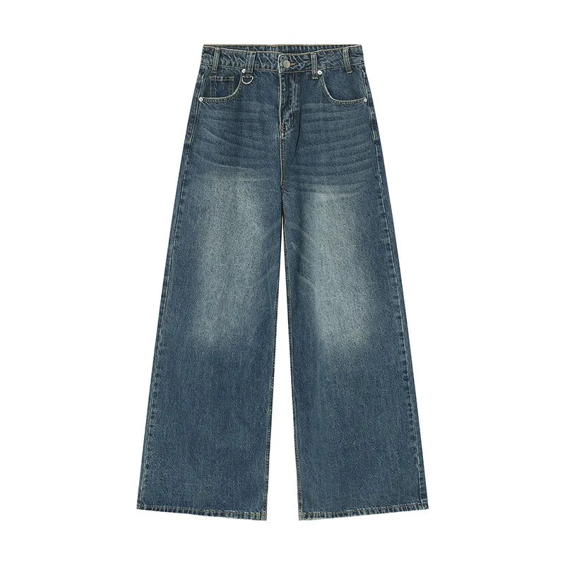 Washed Loose Fit Denim Jeans
