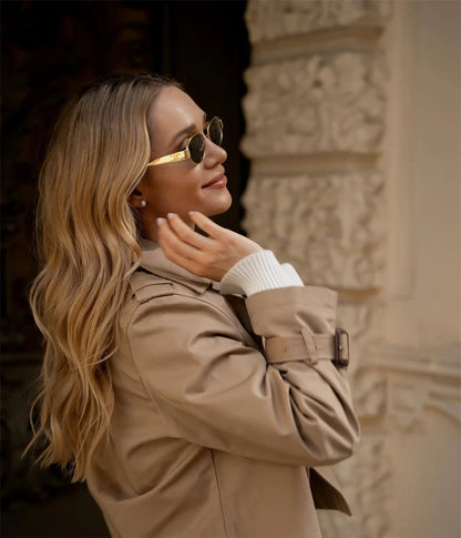 Chic Cropped Trench Jacket
