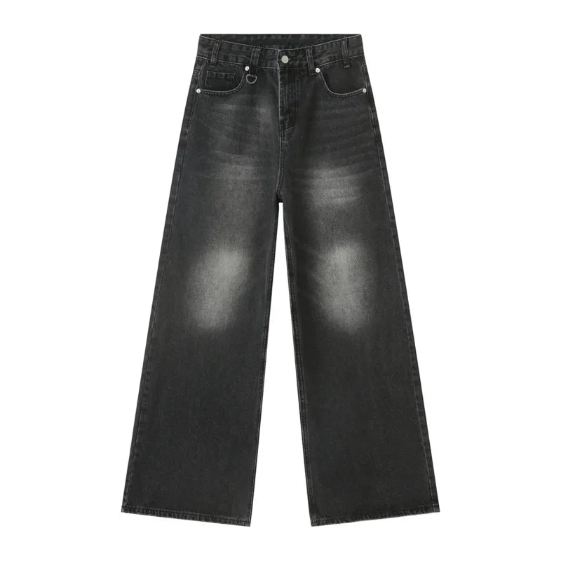 Washed Loose Fit Denim Jeans