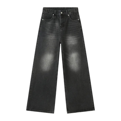Washed Loose Fit Denim Jeans