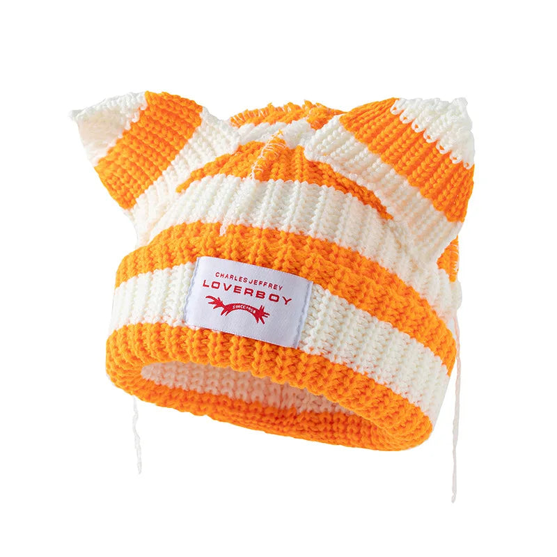 Y2K Cute Ear Personality Beanie
