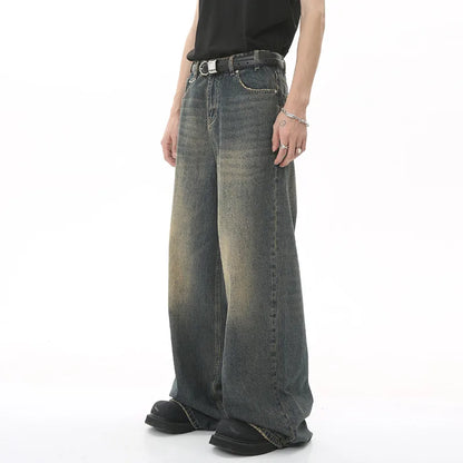 Washed Loose Fit Denim Jeans