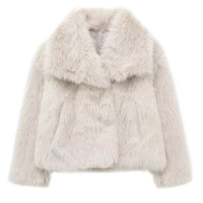 Plush Faux Fur Coat (2024)