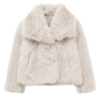 Plush Faux Fur Coat (2024)