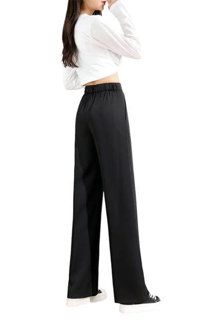 High-Waist Wide-Leg Suit Pants