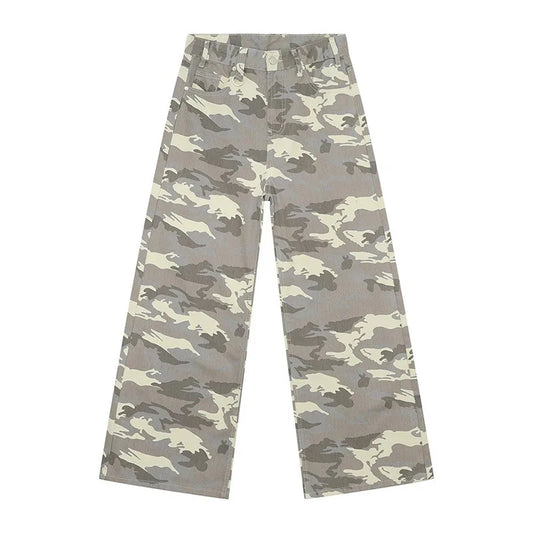 Camouflage Loose Fit Denim Jeans