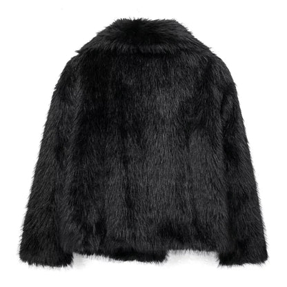 Plush Faux Fur Coat (2024)