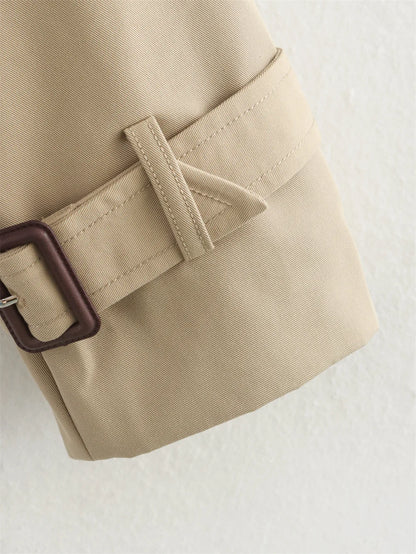 Chic Cropped Trench Jacket