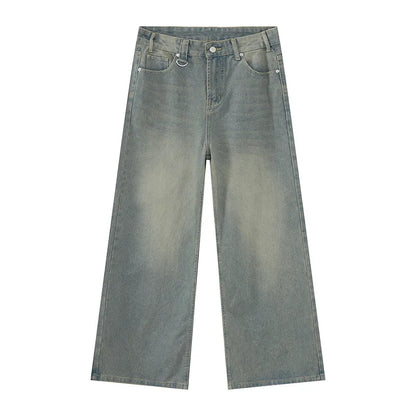 Washed Loose Fit Denim Jeans
