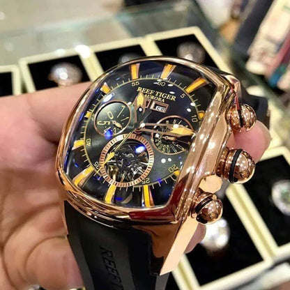 Reef Tiger 'Relogio Masculino' Tourbillion Sport Watch