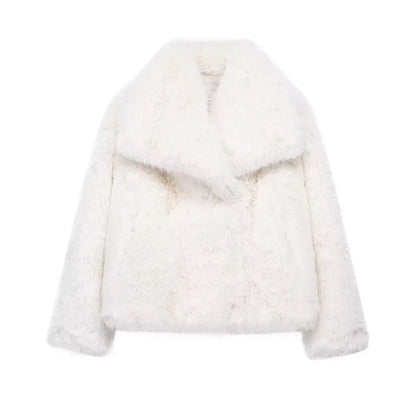 Plush Faux Fur Coat (2024)